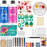 Epoxy Resin Kit with Molds, Pigments & Accessories