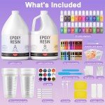 Smallbudi 2 Gallon Epoxy Resin Kit Essentials