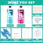 Crystal Clear Epoxy Resin Kit for DIY Art