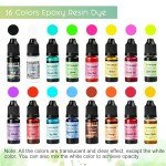 16-Color Concentrated Epoxy Resin Dye Set