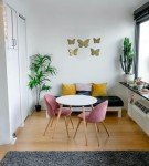 Rustic Gold Butterfly Wall Art Set - 5 Pieces