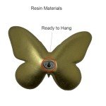 Rustic Gold Butterfly Wall Art Set - 5 Pieces