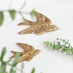 Resin Swallow Birds Wall Art Set (2 Pcs)
