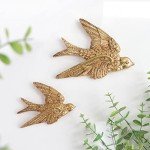 Resin Swallow Birds Wall Art Set (2 Pcs)