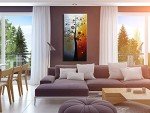 Life Tree Large Vertical Resin Wall Art