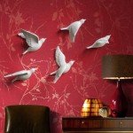 5Pcs Resin Flying Doves Wall Art Decor
