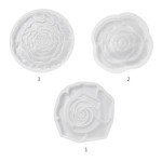 Rose-Shaped Silicone Tray and Coaster Molds
