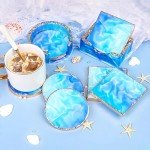 10-Piece Silicone Molds for Resin Coasters