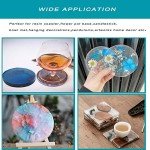 8 Pack Silicone Coaster Molds for Resin Art