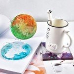 8 Pack Silicone Coaster Molds for Resin Art