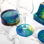 12-Piece Silicone Coaster Molds Set for DIY