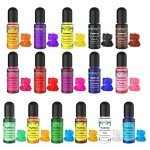 16 Translucent Epoxy Resin Pigments for DIY Jewelry
