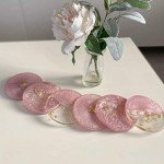 8 Pack Silicone Coaster Molds for Resin Art