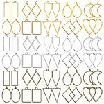 60Pcs Open Bezels for Resin Jewelry Making