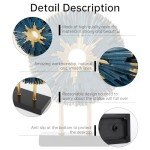 Blue Round Modern Abstract Resin Art Sculpture