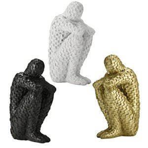 Mini Thinker Style Resin Statues Set of 3