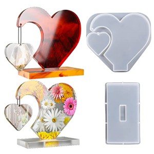 Heart-Shaped Resin Photo Frame Molds for DIY