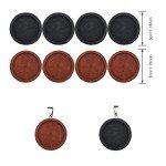 51 PCS Colorful Wooden Pieces for Resin Crafts