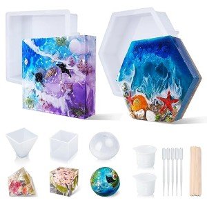 Large Resin Molds for Flower Preservation & Décor