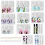 Resin Earrings Molds Kit - 171 Pieces, Assorted Shapes
