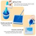 12-Piece 4-Inch Glossy Resin Mold Set