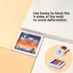 12-Piece 4-Inch Glossy Resin Mold Set