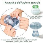 Mushroom Shaped Resin Molds for Unique Vases