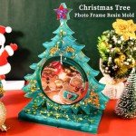 Large Christmas Tree Resin Photo Frame Mold