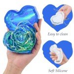 Heart Jar Resin Mold with Rose Lid