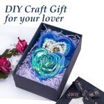 Heart Jar Resin Mold with Rose Lid