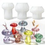 Mushroom Shaped Resin Molds for Unique Vases