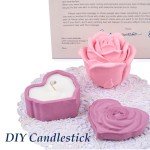 Heart Jar Resin Mold with Rose Lid