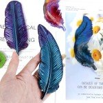 3PCS 3D Feather Silicone Mold for Art Crafts