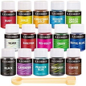 15 Colors Holographic Fine Glitter for Crafts