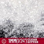 LEOBRO Iridescent White Glitter for Crafts 150G