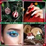 LEOBRO Iridescent White Glitter for Crafts 150G