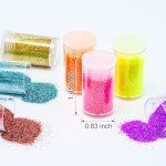 24-Color Holographic Glitter Powder Set