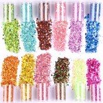 45 Color Chunky Holographic Glitter Set for Crafts