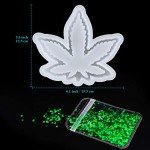Maple Leaf Epoxy Resin Mold Kit with Sequins