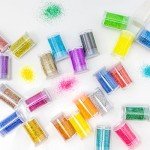 24-Color Holographic Glitter Powder Set