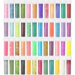48-Color Glitter Set for Art and Crafts