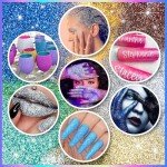 24-Color Holographic Glitter Powder Set