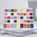 45 Color Chunky Holographic Glitter Set for Crafts