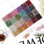 24 Color Crushed Glass for Resin Art Projects