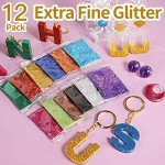 LEOBRO 41PCS Extra Fine Glitter Resin Kit