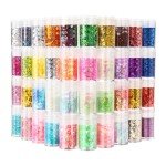 40-Color Holographic Glitter Mix for Crafting