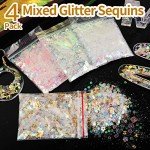 LEOBRO 41PCS Extra Fine Glitter Resin Kit