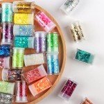 40-Color Holographic Glitter Mix for Crafting