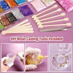 LEOBRO 41PCS Extra Fine Glitter Resin Kit