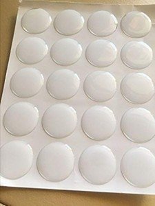 100 Clear Crystal Dot Adhesive Stickers for Crafts